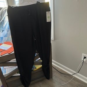 GAIAM black (tap shoe) easy fit pants size large.
